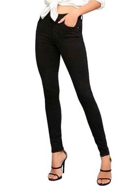 Agolde Filter Free Sophie Sz 24 Black Skinny Pants Stretch Jeggings Jeans 25x25